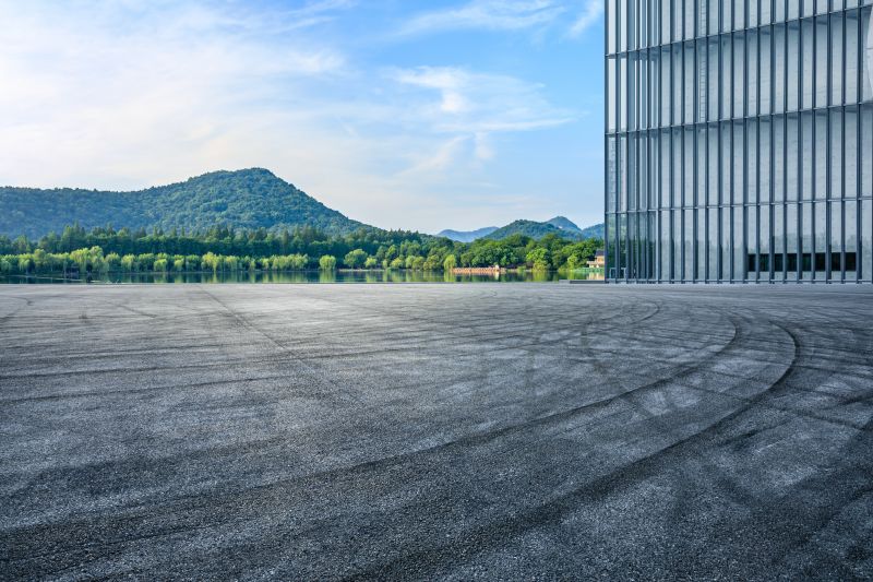 Fresh Asphalt Installation